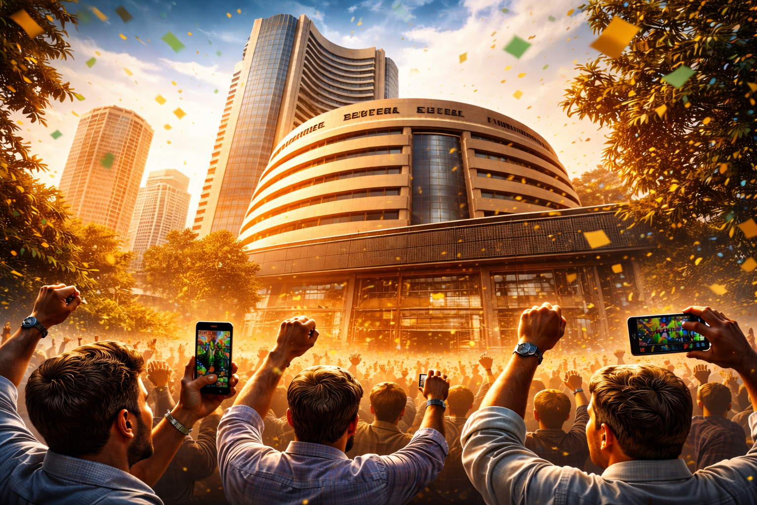 शेयर बाजार में जोरदार उछाल: सेंसेक्स 1200 अंक चढ़ा, निफ्टी 24,200 के पार